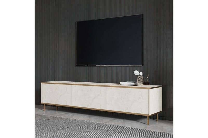 TV-skab Imaj Travertin / Rany - Guld/Taupe - Møbler - TV borde & mediemøbler - TV-borde