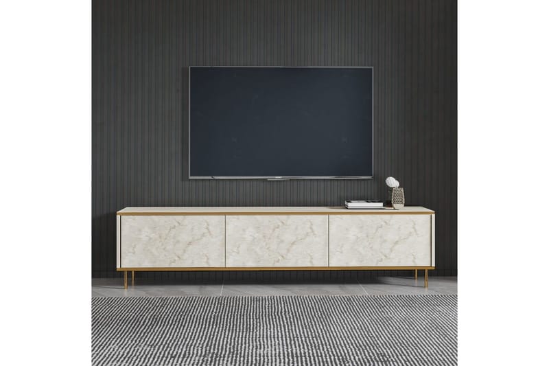 TV-skab Imaj Travertin / Rany - Guld/Taupe - Møbler - TV borde & mediemøbler - TV-borde