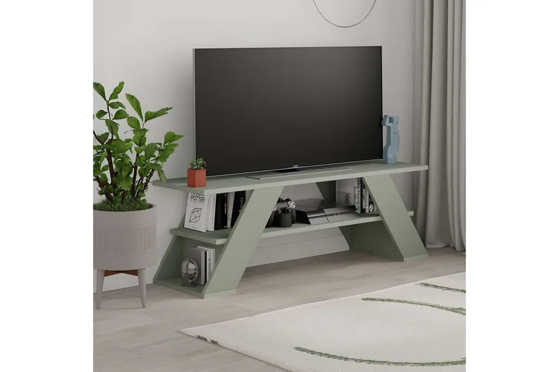 TV-skab Janesh Ask Grøn - Ask Grøn - Møbler - TV borde & mediemøbler - TV-borde