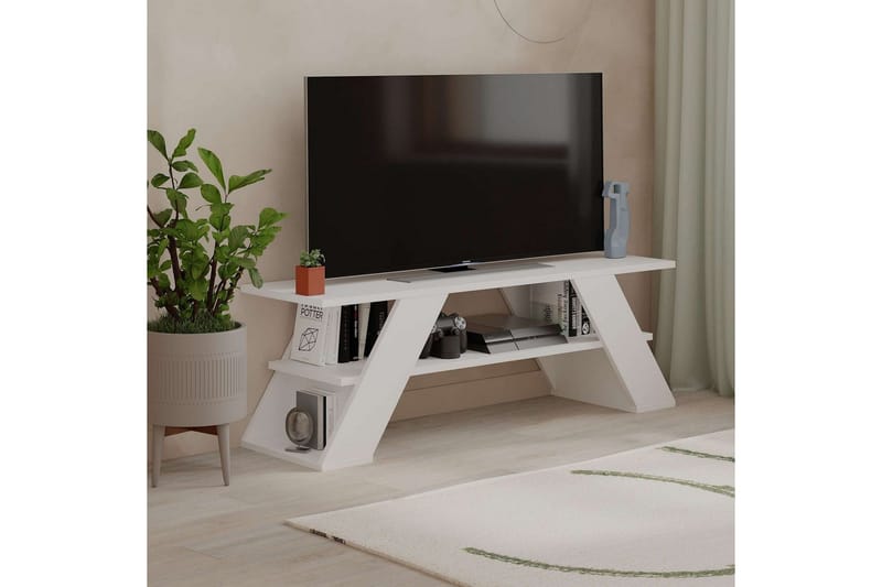 TV-skab Janesh Hvid - Hvid - Møbler - TV borde & mediemøbler - TV-borde