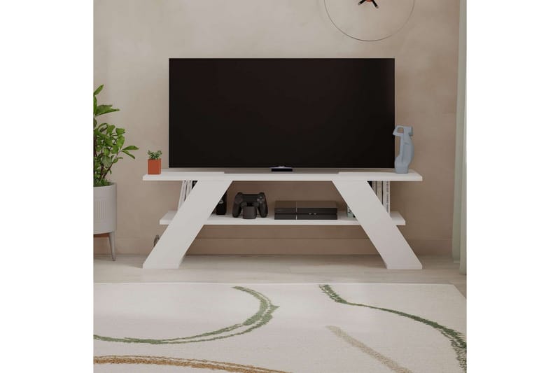 TV-skab Janesh Hvid - Hvid - Møbler - TV borde & mediemøbler - TV-borde