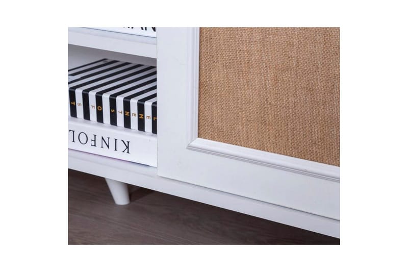 TV-skab Jatinder Hvid / Eg - Natur/Hvid - Møbler - TV borde & mediemøbler - TV-borde