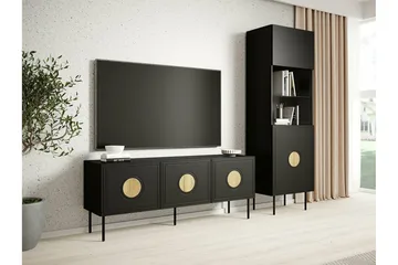 Juniskär TV-Skab 151 cm - Sort - Møbler - TV borde & mediemøbler - TV-borde