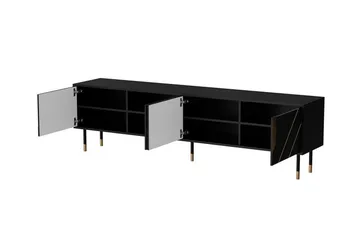 Juniskär TV-Skab 204 cm - Sort - Møbler - TV borde & mediemøbler - TV-borde