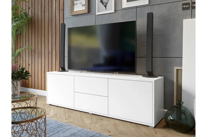 Kintore Tv-skåp 141 cm White - Møbler - TV borde & mediemøbler - TV-skab