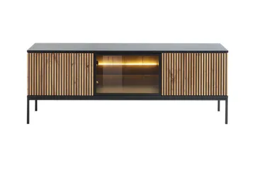 Klinkerville TV-bænk med Belysning 39 cm dyb 56 cm bred - Sort - Møbler - TV borde & mediemøbler - TV-borde