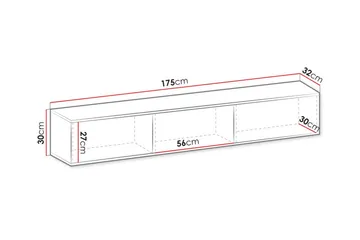 Klinkerville TV-skab 175 cm - Cream - Møbler - TV borde & mediemøbler - TV-borde