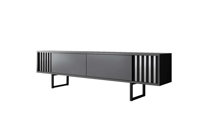 TV-skab Krom Linje Antracit / Sort, Antracit / Sort