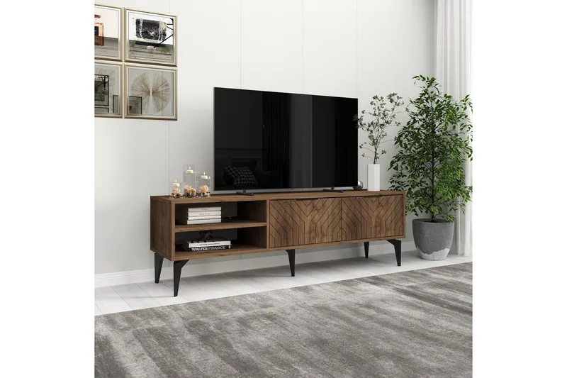 TV-skab Lyven Valnød - Valnød - Møbler - TV borde & mediemøbler - TV-borde