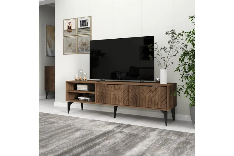 TV-skab Lyven Valnød - Valnød - Møbler - TV borde & mediemøbler - TV-borde