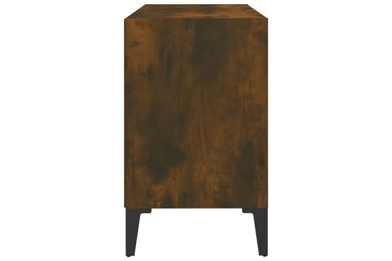 tv-skab m. metalben 69,5x30x50 cm røget eg - Brun - Møbler - TV borde & mediemøbler - TV-borde
