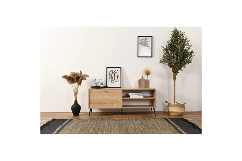 TV-skab Mjudi Heba Eg - Lysfarvet træ - Møbler - TV borde & mediemøbler - TV-borde