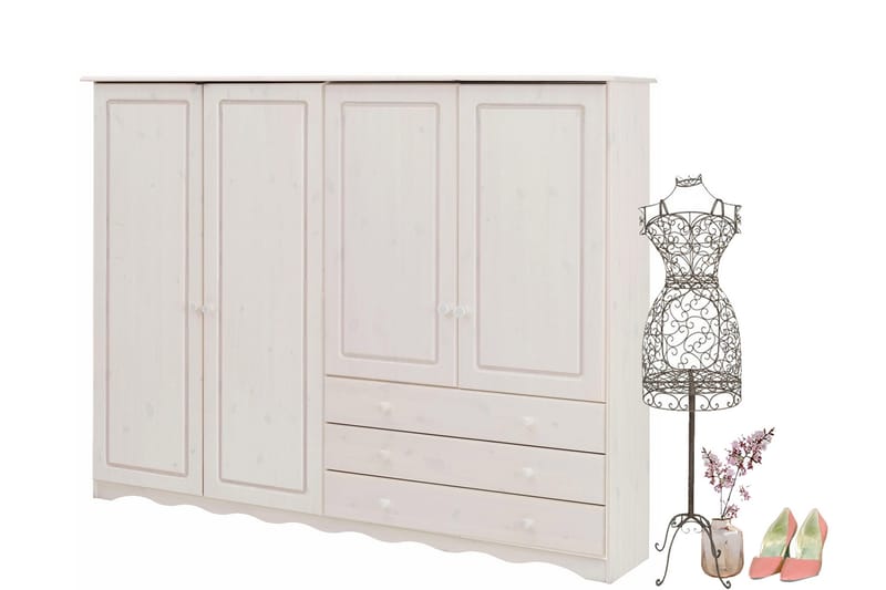 Naoki tv-skab 185 cm - hvid - Møbler - TV borde & mediemøbler - TV-skab