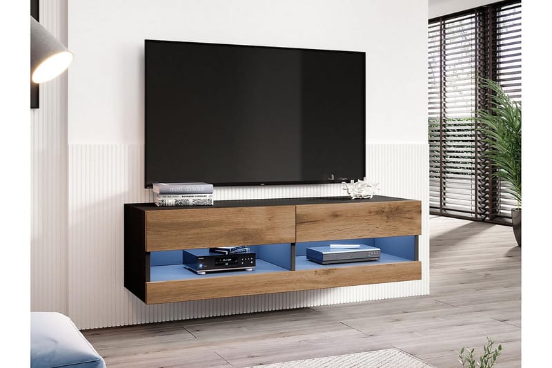 Narbonne Tv-skab 180 cm - Natur/Sort - TV-skab