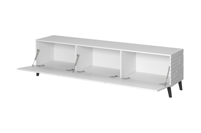 Novaj Fritstående Tv-bord 40 cm med Opbevaring i Malet Træ - Sort - Møbler - TV borde & mediemøbler - TV-borde