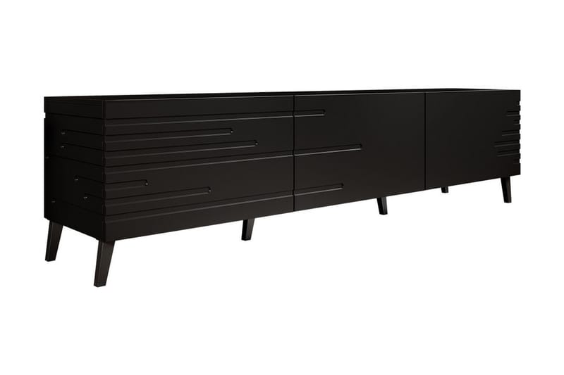 Novaj Tv-skab 155 cm - Sort - Møbler - TV borde & mediemøbler - TV-skab