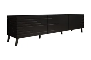 Novaj Tv-skab 155 cm - Sort - Møbler - TV borde & mediemøbler - TV-borde