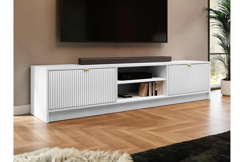Novaj TV-skab 180 cm - Hvid - Møbler - TV borde & mediemøbler - TV-skab