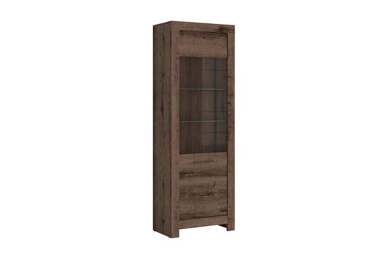 Olender Vitrineskab 68x197 cm - Træ/natur - Møbler - TV borde & mediemøbler - TV-skab
