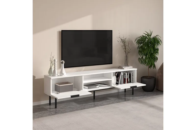 TV-skab Ranjit Hvid - Hvid - Møbler - TV borde & mediemøbler - TV-borde