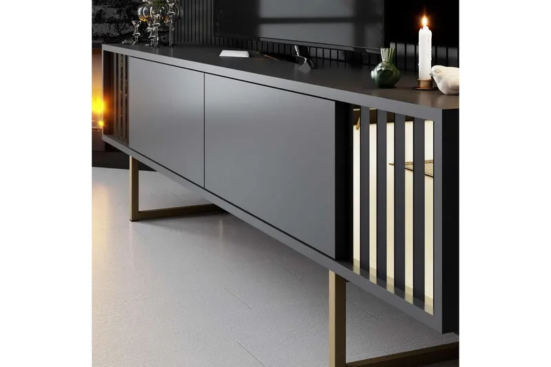 TV-skab Rany linje Antracit / Rany - Antracit / Rany - Møbler - TV borde & mediemøbler - TV-borde