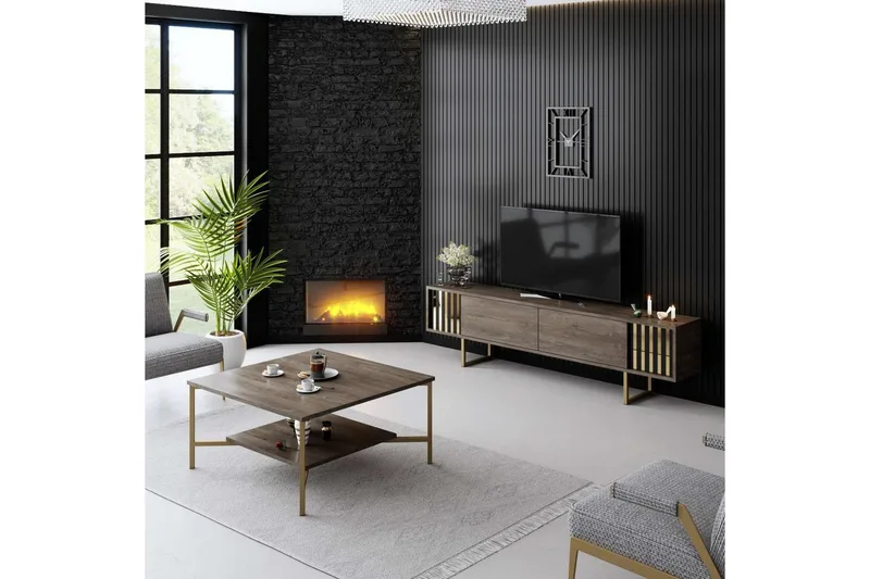 TV-skab Rany linje Valnød / Rany - Valnød / Rany - Møbler - TV borde & mediemøbler - TV-borde