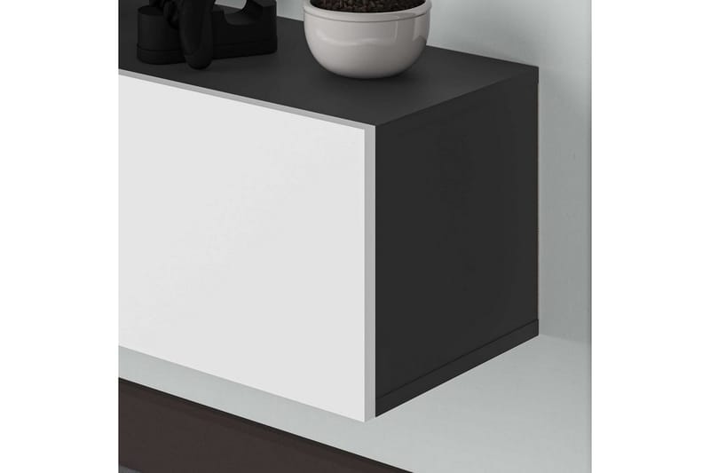 TV-skab Rasab 180 Antracit / Hvid - Antracit / Hvid - Møbler - TV borde & mediemøbler - TV-borde