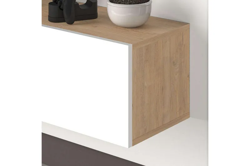 TV-skab Rasab 180 Sudamal Eg / Hvid - Sudamal Eg / Hvid - Møbler - TV borde & mediemøbler - TV-borde