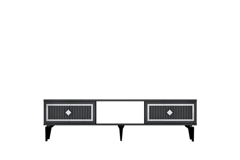 TV-skab Sivaji Antracit / Sølv - Antracit / Sølv - Møbler - TV borde & mediemøbler - TV-borde