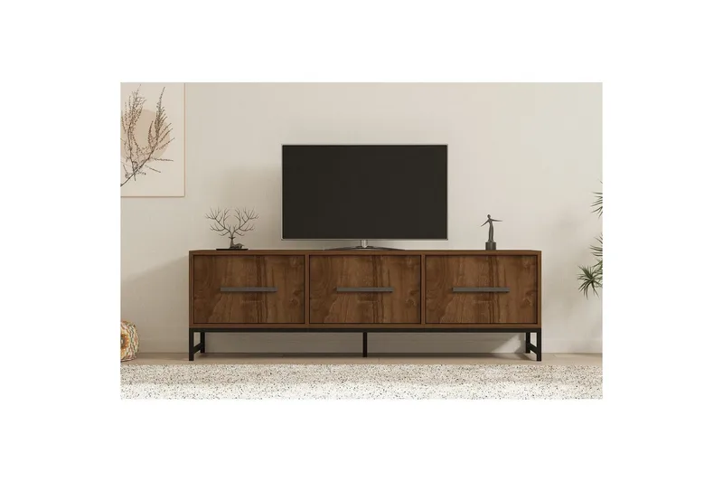 TV-skab Souravdi Valnød - Valnød - Møbler - TV borde & mediemøbler - TV-borde