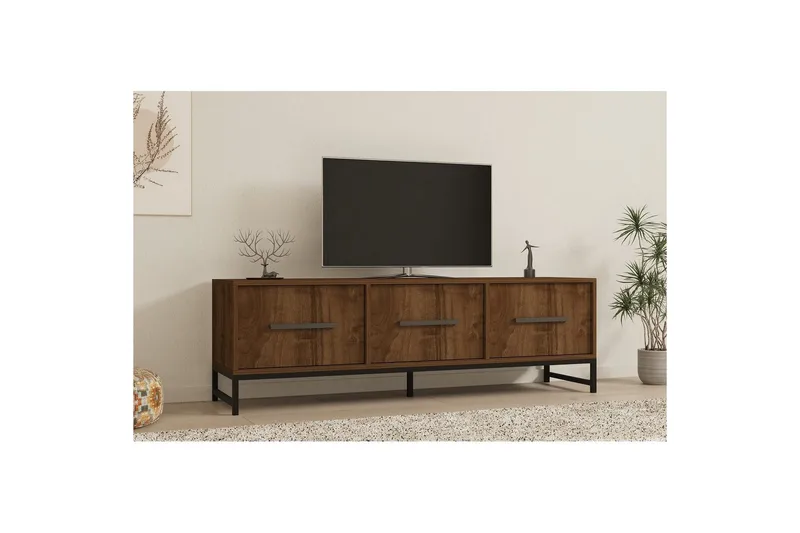 TV-skab Souravdi Valnød - Valnød - Møbler - TV borde & mediemøbler - TV-borde