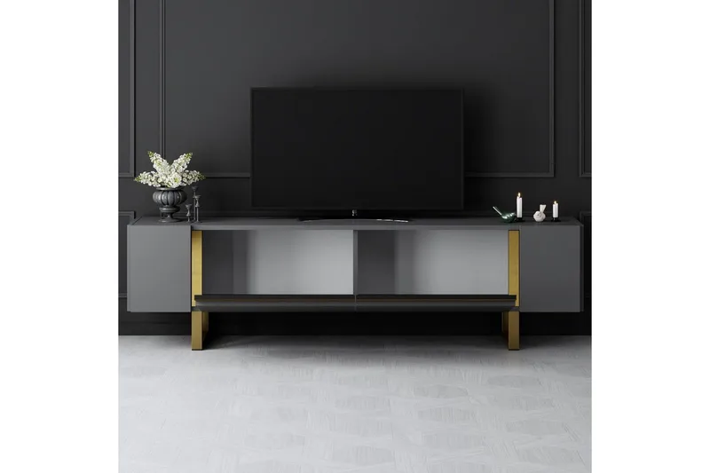 TV-skab Sozi Antracit / Rany - Antracit / Rany - Møbler - TV borde & mediemøbler - TV-borde