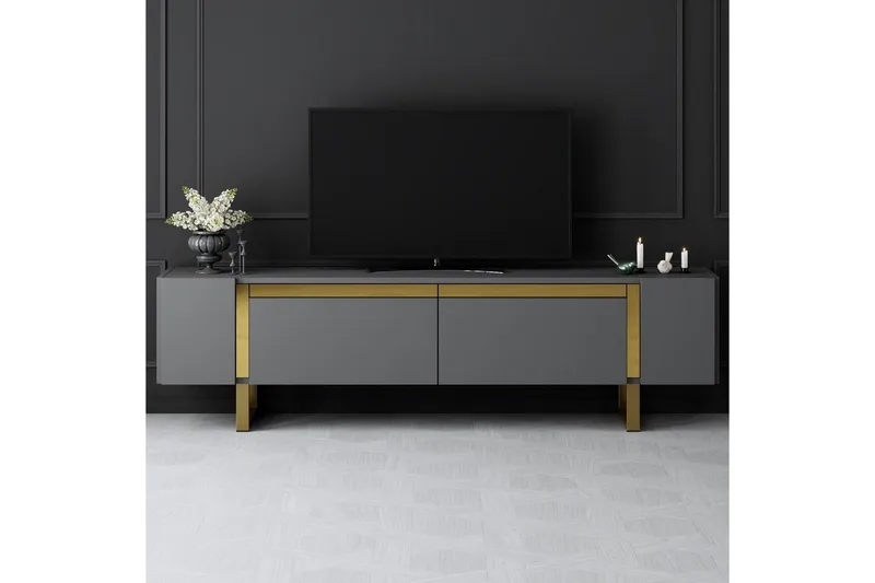 TV-skab Sozi Antracit / Rany - Antracit / Rany - Møbler - TV borde & mediemøbler - TV-borde