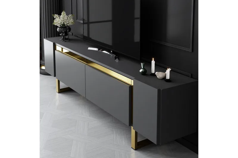 TV-skab Sozi Antracit / Rany - Antracit / Rany - Møbler - TV borde & mediemøbler - TV-borde