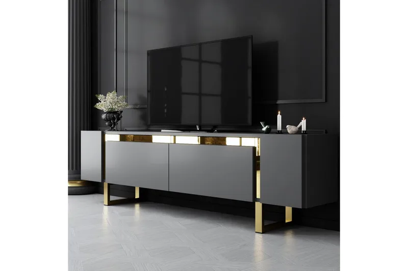 TV-skab Sozi Antracit / Rany - Antracit / Rany - Møbler - TV borde & mediemøbler - TV-borde