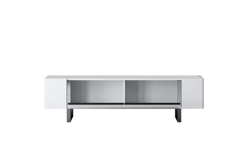 TV-skab Sozi Hvid / Sølv - Hvid / Sølv - Møbler - TV borde & mediemøbler - TV-borde