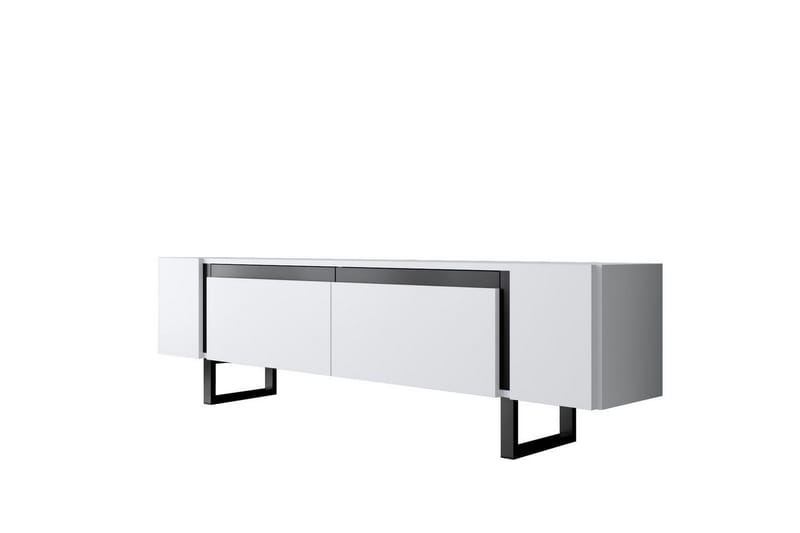 TV-skab Sozi Hvid / Sort, Hvid / Sort