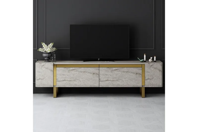 TV-skab Sozi Travertin / Rany - Travertin / Rany - Møbler - TV borde & mediemøbler - TV-borde