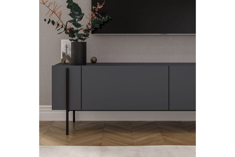 TV-skab Stira Antracit - Antracit - Møbler - TV borde & mediemøbler - TV-borde