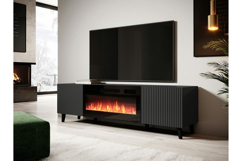 Strontian Tv-skåp 181 cm Scandinavian Choice Anthracite - Møbler - TV borde & mediemøbler - TV-skab