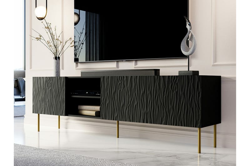 Strontian Tv-skåp 190 cm Scandinavian Choice Black - Møbler - TV borde & mediemøbler - TV-skab