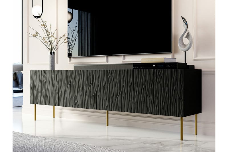 Strontian Tv-skåp 190 cm Scandinavian Choice Black - Møbler - TV borde & mediemøbler - TV-skab