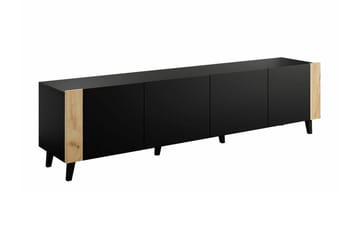 Strontian Tv-skåp 201 cm Scandinavian Choice Black - Møbler - TV borde & mediemøbler - TV-borde