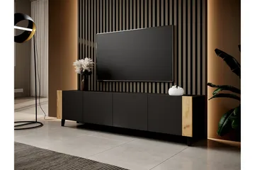 Strontian Tv-skåp 201 cm Scandinavian Choice Black - Møbler - TV borde & mediemøbler - TV-borde