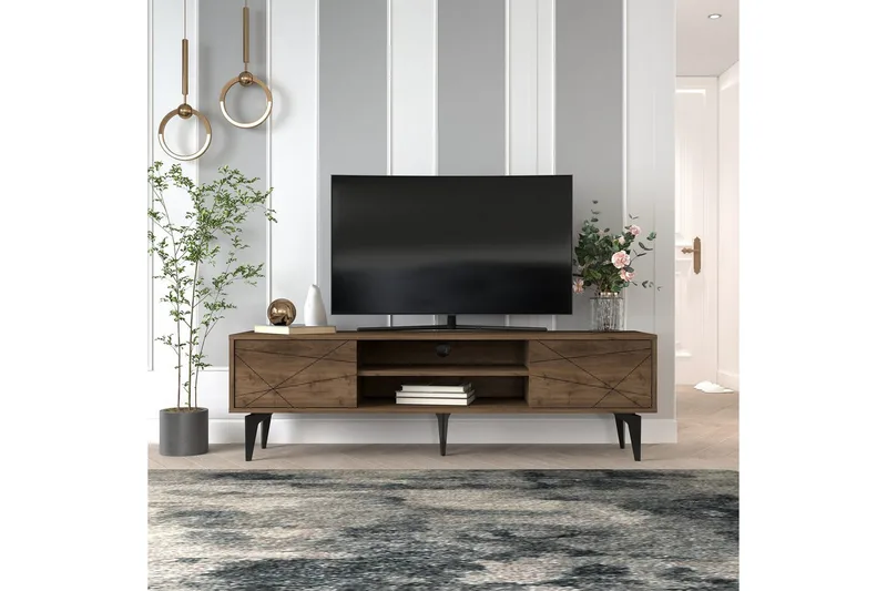 TV-skab Sudama Valnød - Valnød - Møbler - TV borde & mediemøbler - TV-borde