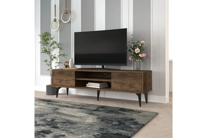 TV-skab Sudama Valnød - Valnød - Møbler - TV borde & mediemøbler - TV-borde