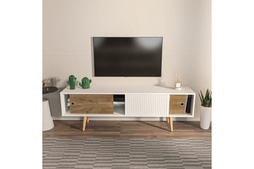 TV-skab Ticoman Hvid / Valnød - Hvid / Valnød - Møbler - TV borde & mediemøbler - TV-borde