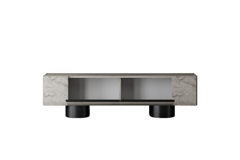TV-skab Travertin / Sort - Travertin / Sort - Møbler - TV borde & mediemøbler - TV-borde