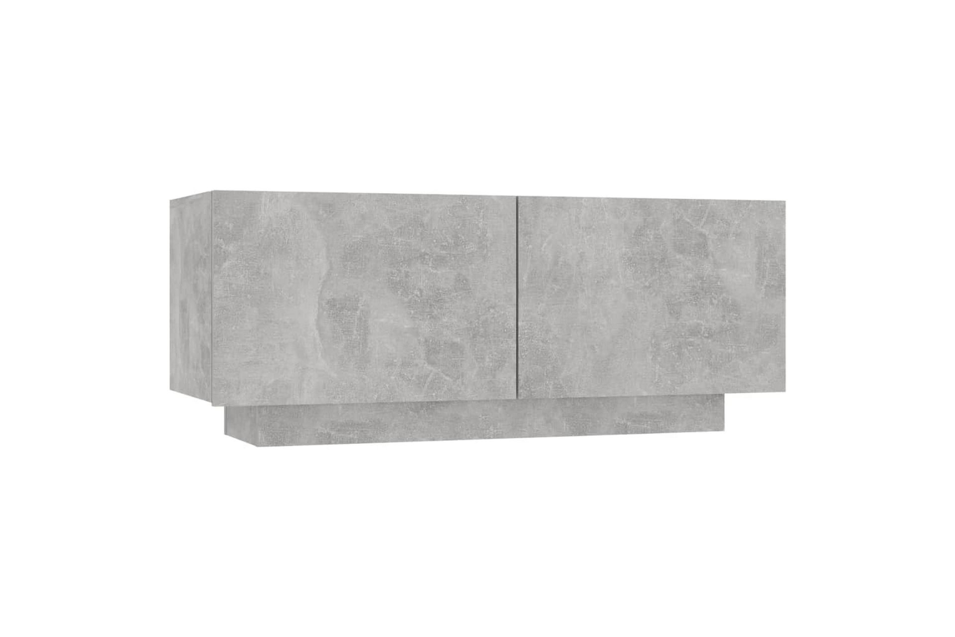 tv-skab 100x35x40 cm spånplade betongrå - Grå - Møbler - TV borde & mediemøbler - TV-skab