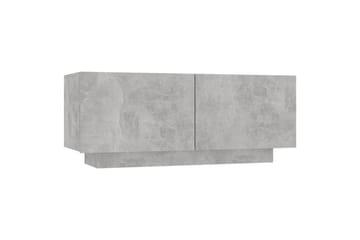 tv-skab 100x35x40 cm spånplade betongrå - Grå - Møbler - TV borde & mediemøbler - TV-skab